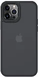 Benks Apple iPhone 12 Pro Max (6.7) Case Hybrid Serisi Silikon Mat Kapak - Siyah