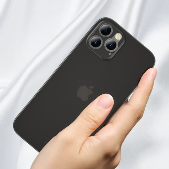 Benks Apple iPhone 12 Pro Max (6.7) Ultra Kılıf Lollipop Serisi Matte Protective Cover - Siyah