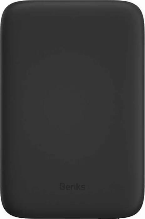 Benks iPhone 12-13 Serisi Magsafe Magnetic Slim Powerbank 5000 mAh MP01  - Siyah