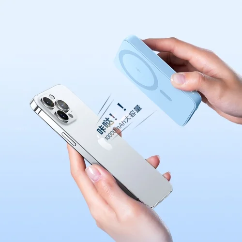 Benks MP07 Magsafe Magnetik İnce Tasarımlı Powerbank 10000mAh iPhone 12-13-14-15 Serisi - Beyaz