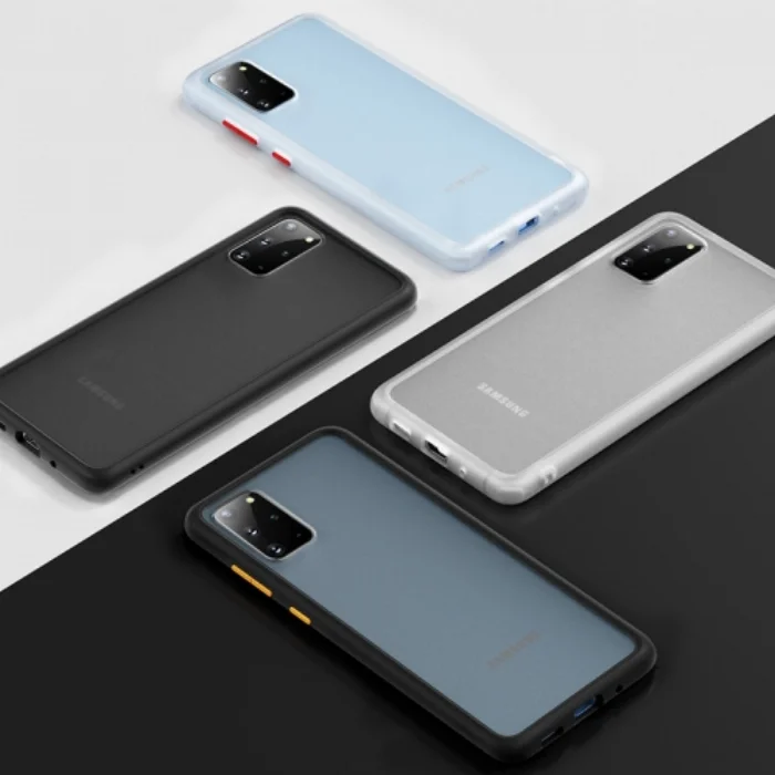 Benks Samsung Galaxy S20 Plus Kılıf Arkası Mat Magic Smooth Drop Resistance Kapak - Beyaz