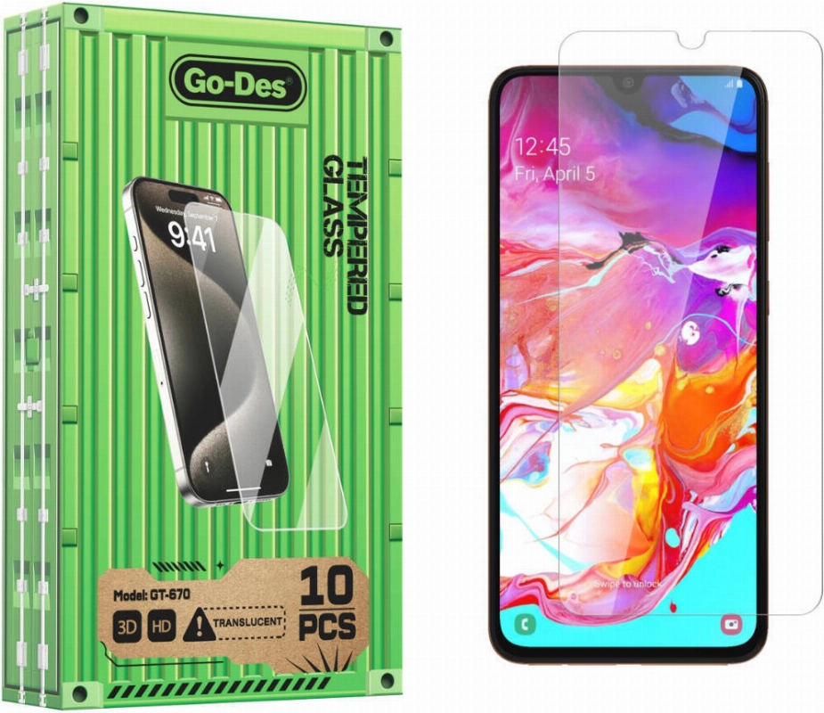 Samsung Galaxy A04S Go Des Parmak İzi Bırakmayan 9H Oleofobik Bom Glass Ekran Koruyucu 10'lu Paket - Şeffaf