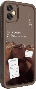 Samsung Galaxy A05 Kılıf Kamera Korumalı Baskılı Arka Yüzey Klas Kapak - Koyu Kahve