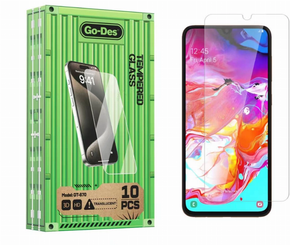 Samsung Galaxy A23 Go Des Parmak İzi Bırakmayan 9H Oleofobik Bom Glass Ekran Koruyucu 10'lu Paket - Şeffaf