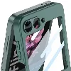 Galaxy Z Flip 6 Kılıf Zore Z Harfli Yüzüklü Kıpta Kapak - Yeşil
