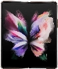 Galaxy Z Fold 5 Kılıf Guess Orjinal Lisanslı PU Deri Taşlı Üçgen Logo 4G Desenli Strass Kapak - Pembe