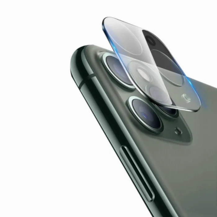 Go-Des Apple iPhone 11 Lens Shield Şeffaf Temperli Kamera Koruyucu  - Renksiz
