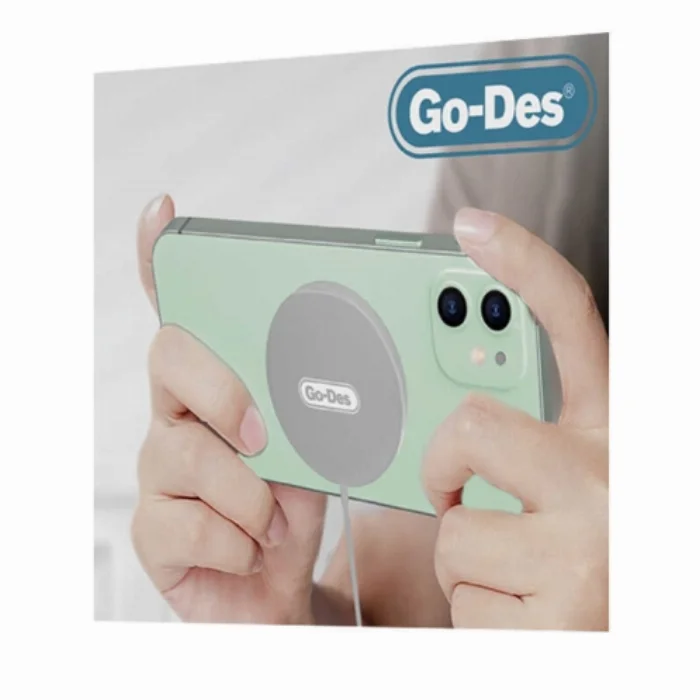 Go-Des Apple Magsafe 15W Kablosuz Şarj Cihazı Wireless GD-UC588 - Beyaz
