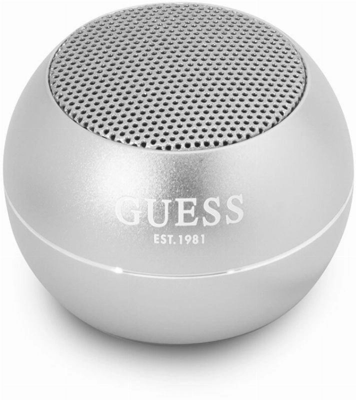 GUESS Alüminyum Alaşım Gövde Tasarımlı Mini Bluetooth Speaker - Gri