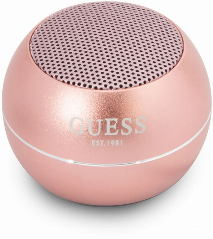 GUESS Alüminyum Alaşım Gövde Tasarımlı Mini Bluetooth Speaker - Pembe