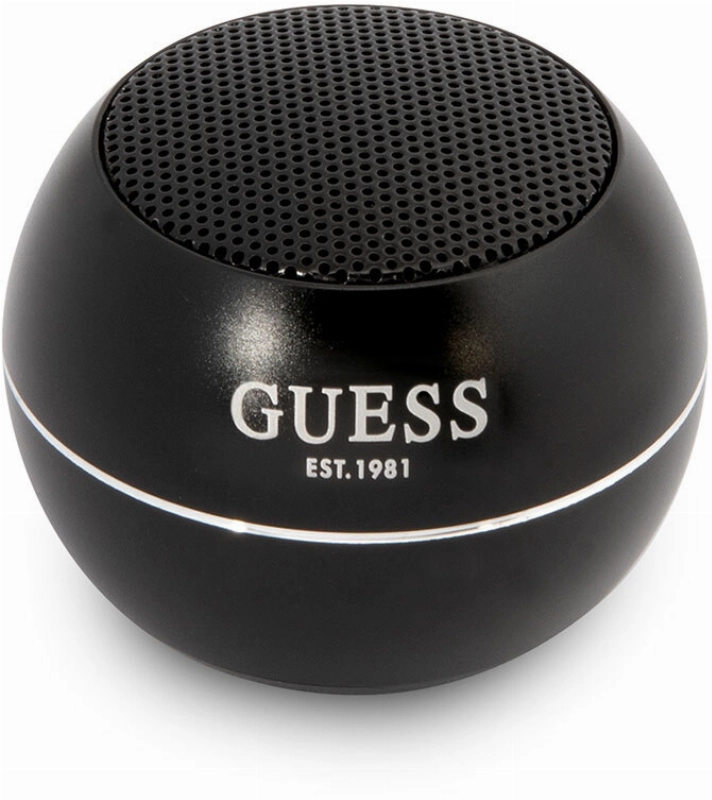 GUESS Alüminyum Alaşım Gövde Tasarımlı Mini Bluetooth Speaker - Siyah