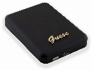 Guess Orjinal Lisanslı Magsafe Şarj Özellikli Metal Yazı Logolu Powerbank 3000mAh 5W - Siyah