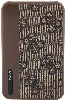 Guess Orjinal Lisanslı PU Deri 4G Desenli Metal Yazı Logolu Powerbank 5000mAh - Kahverengi