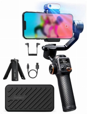 Hohem iSteady M6 3 Eksenli El Tipi AI Yapay Zeka Görüş Sensörlü Gimbal Stabilizatör - Siyah