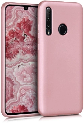 Honor 20 Lite Kılıf İnce Soft Mat Renkli Esnek Silikon Kapak - Rose Gold