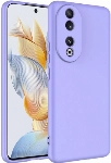 Honor 90 Kılıf İçi Kadife Mat Mara Lansman Silikon Kapak  - Lila