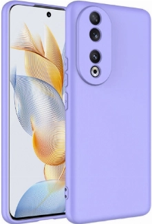 Honor 90 Kılıf İçi Kadife Mat Mara Lansman Silikon Kapak  - Lila