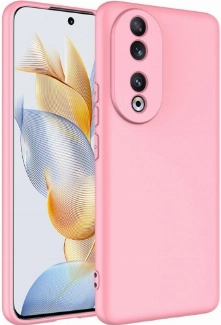 Honor 90 Kılıf İçi Kadife Mat Mara Lansman Silikon Kapak  - Pembe