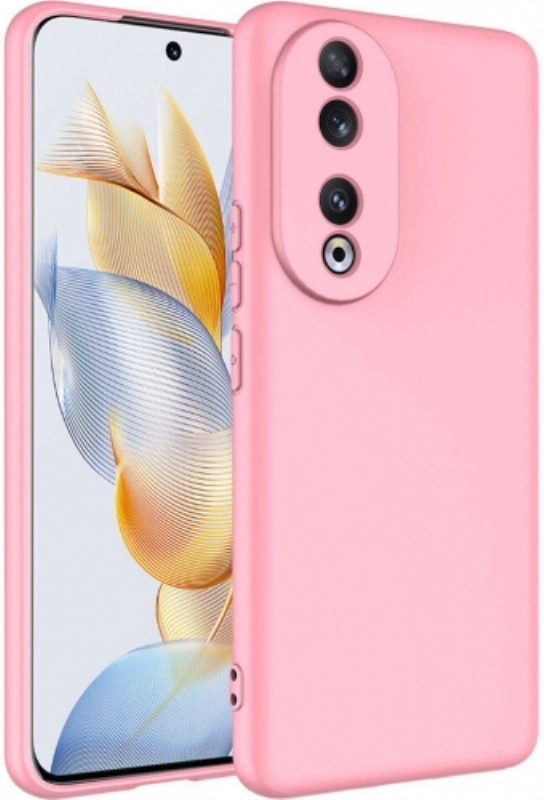 Honor 90 Kılıf İçi Kadife Mat Mara Lansman Silikon Kapak  - Pembe