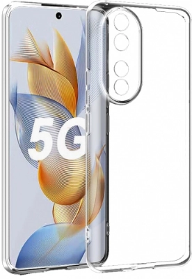 Honor 90 Kılıf Kamera Korumalı Esnek Silikon Kapak - Şeffaf