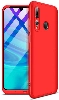 Honor 9x Kılıf 3 Parçalı 360 Tam Korumalı Rubber AYS Kapak  - Kırmızı