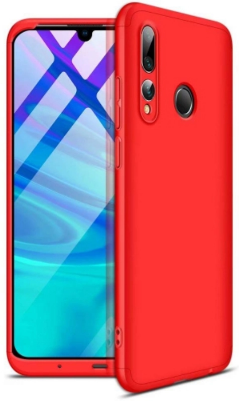 Honor 9x Kılıf 3 Parçalı 360 Tam Korumalı Rubber AYS Kapak  - Kırmızı