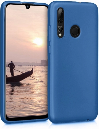 Honor 9x Kılıf İnce Soft Mat Renkli Esnek Silikon Kapak - Lacivert