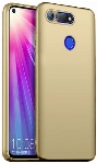 Honor View 20 Kılıf İnce Soft Mat Renkli Esnek Silikon Kapak - Gold