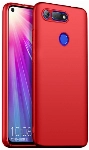 Honor View 20 Kılıf İnce Soft Mat Renkli Esnek Silikon Kapak - Kırmızı