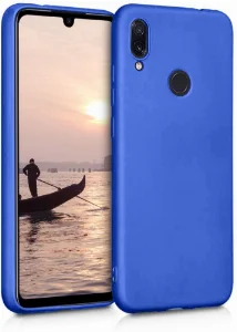 Huawei Honor 10 Lite Kılıf İnce Mat Esnek Silikon - Mavi