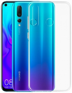 Huawei Honor 10 Lite Kılıf Kamera Korumalı Esnek Silikon Kapak - Şeffaf