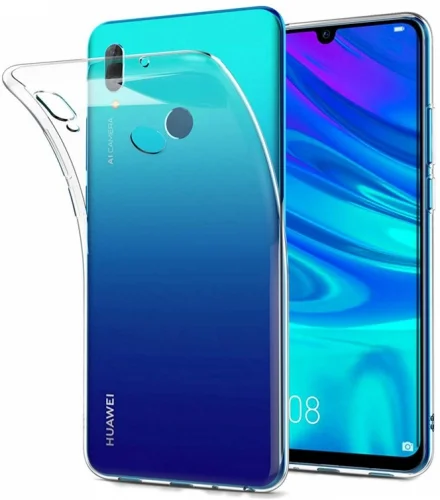 Huawei Honor 10 Lite Kılıf Ultra İnce Kaliteli Esnek Silikon 0.2mm - Şeffaf