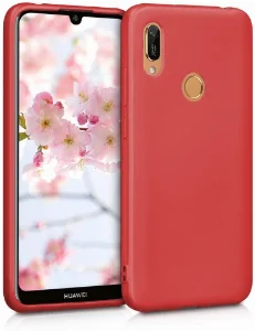 Huawei Honor 8A Kılıf İnce Mat Esnek Silikon - Kırmızı