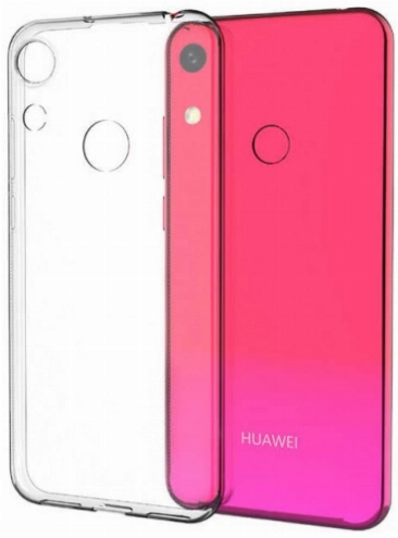 Huawei Honor 8A Kılıf Kamera Korumalı Esnek Silikon Kapak - Şeffaf