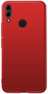 Huawei Honor 8x Kılıf İnce Mat Esnek Silikon - Kırmızı