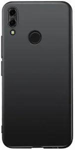 Huawei Honor 8x Kılıf İnce Mat Esnek Silikon - Siyah