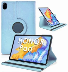 Huawei Honor Pad X9 11.5 Tablet Kılıfı 360 Derece Dönebilen Standlı Kapak - Mavi