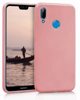 Huawei Honor Play Kılıf İnce Soft Mat Renkli Esnek Silikon Kapak - Rose Gold