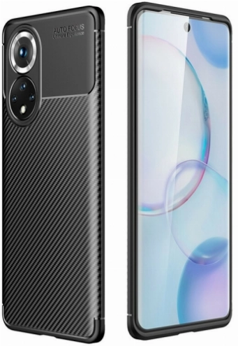 Huawei Nova 9 Kılıf Silikon Parmak İzi Bırakmayan Karbon Soft Negro Kapak - Siyah