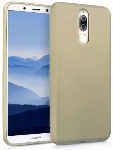 Huawei Mate 10 Lite Kılıf İnce Mat Esnek Silikon - Gold
