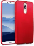 Huawei Mate 10 Lite Kılıf İnce Mat Esnek Silikon - Kırmızı