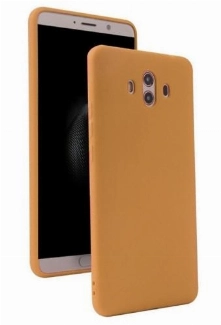 Huawei Mate 10 Pro Kılıf İnce Soft Mat Renkli Esnek Silikon Kapak - Gold