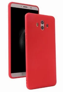 Huawei Mate 10 Pro Kılıf İnce Mat Esnek Silikon - Kırmızı