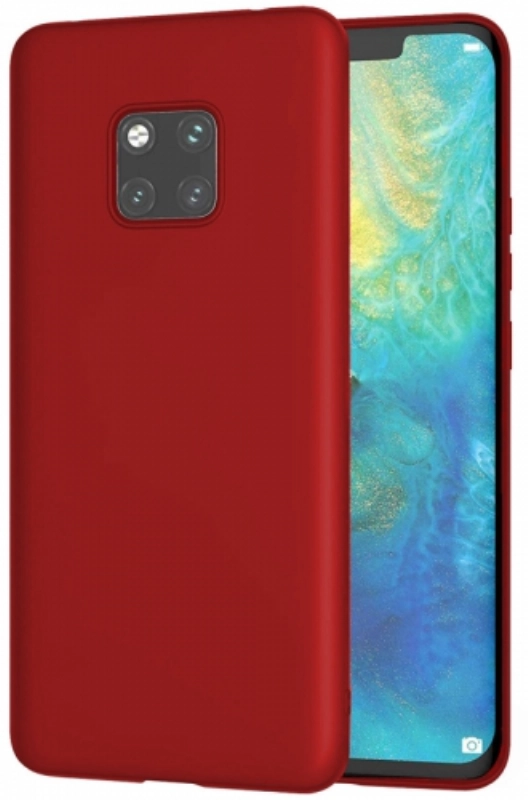 Huawei Mate 20 Pro Kılıf İnce Soft Mat Renkli Esnek Silikon Kapak - Mürdüm