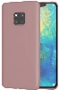 Huawei Mate 20 Pro Kılıf İnce Soft Mat Renkli Esnek Silikon Kapak - Rose Gold