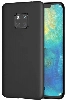 Huawei Mate 20 Pro Kılıf İnce Soft Mat Renkli Esnek Silikon Kapak - Siyah