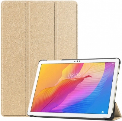 Huawei MatePad 10s Tablet Kılıfı Standlı Smart Cover Kapak - Gold