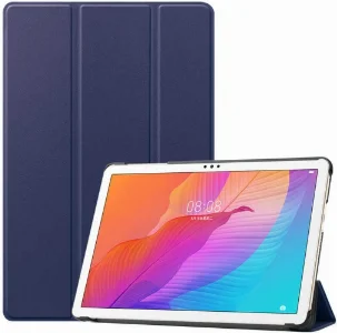 Huawei MatePad 10s Tablet Kılıfı Standlı Smart Cover Kapak - Lacivert