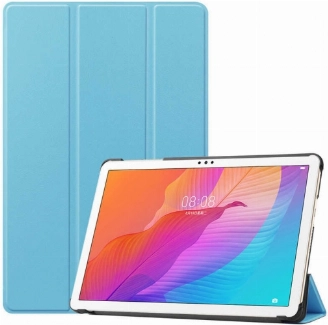 Huawei MatePad 10s Tablet Kılıfı Standlı Smart Cover Kapak - Mavi