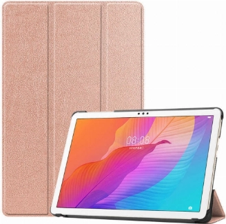 Huawei MatePad 10s Tablet Kılıfı Standlı Smart Cover Kapak - Rose Gold